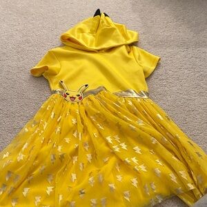 Pokemon Yellow Pikachu Kids Casual Dress